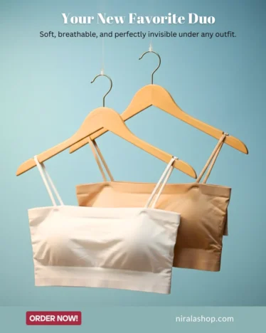 Everyday Comfort Seamless Camisole Bra – Pack of 2